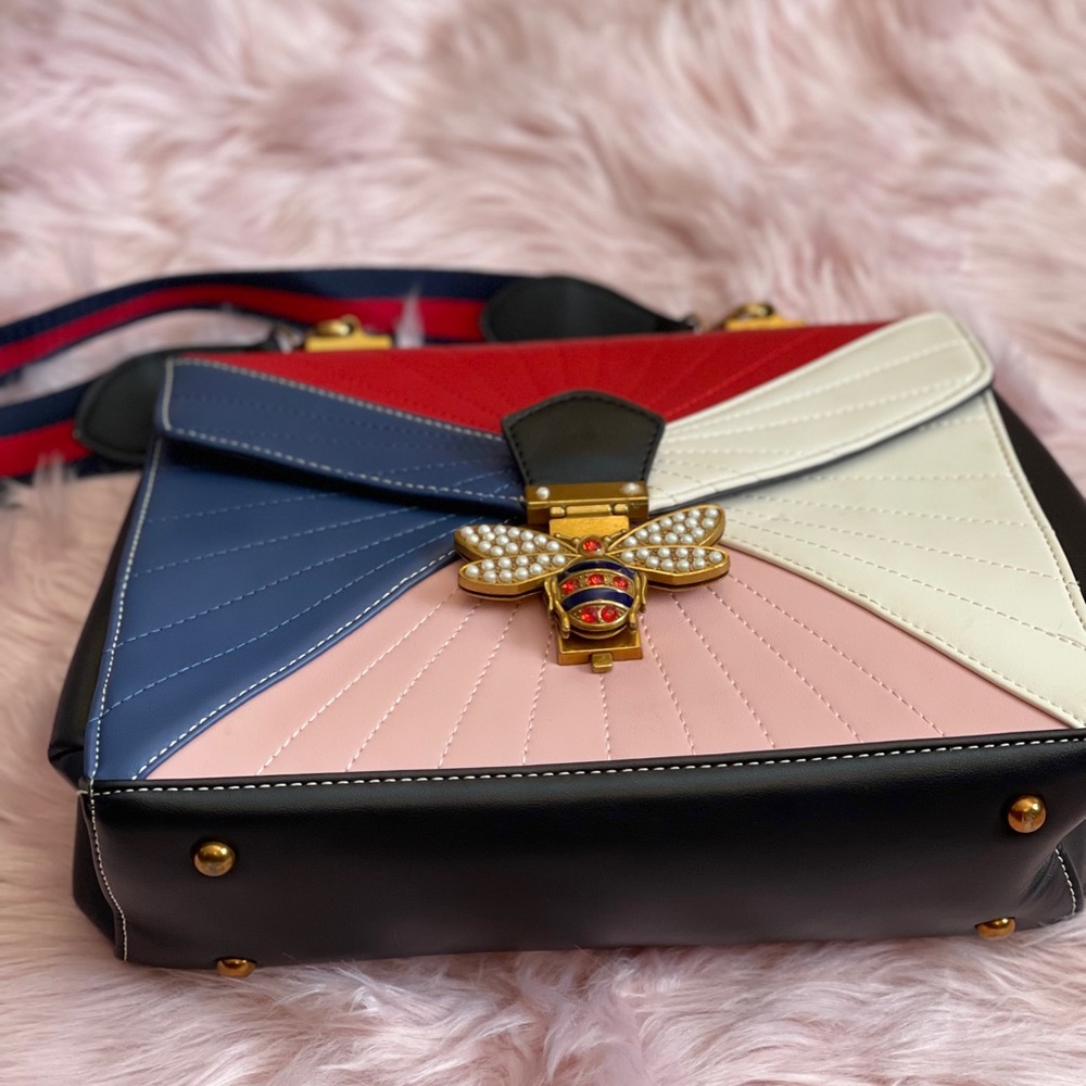 Multicolor Faux Leather Bag